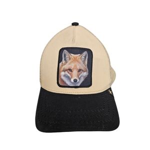 Gold Star Hat Beige Fox Trucker Hat